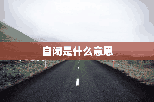 自闭是什么意思